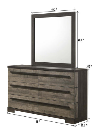 REMINGTON DRESSER TOP GRAY/EBONY