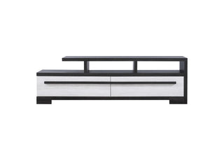 REMINGTON TV STAND CHALK/EBONY