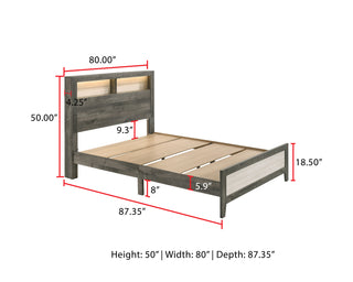 RHETT KING PLATFORM BED IN 1 BOX