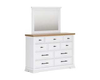 Ashbryn King Panel Bed, Dresser, Mirror and 2 Nightstands