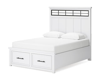 Ashbryn Queen Storage Bed, Dresser, Mirror and Nightstand