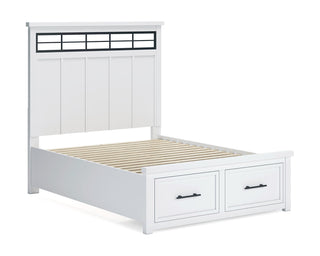 Ashbryn Queen Storage Bed, Dresser, Mirror and Nightstand