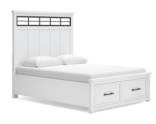 Ashbryn Queen Panel Storage Bed, Dresser and Mirror