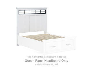 Ashbryn Queen Panel Headboard with Roll Slats