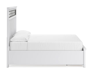 Ashbryn California King Panel Storage Bed, Dresser and Mirror