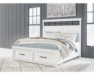 Ashbryn King Panel Bed, Dresser, Mirror and 2 Nightstands
