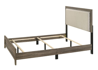 MILLIE UPHOLSTERY BED ONE BOX -GREY