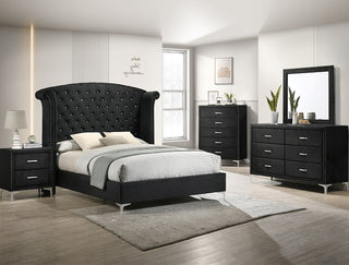 SETB9265 LUCINDA QUEEN BEDROOM GROUP BLACK