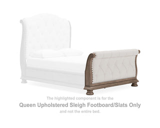 Ardenfield Queen Upholstered Sleigh Footboard/Slats