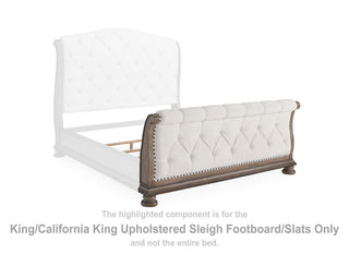 Ardenfield King/California King Upholstered Sleigh Footboard/Slats