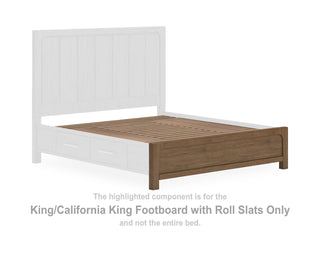 Cabalynn King/California King Panel Footboard with Roll Slats