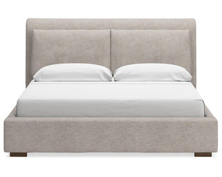 Cabalynn King Upholstered Bed, Dresser and Mirror