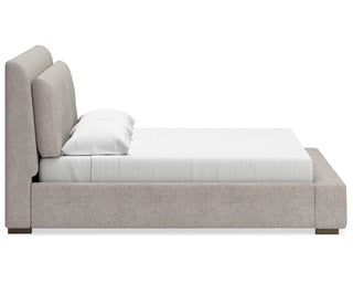 Cabalynn King Upholstered Bed, Dresser and Mirror
