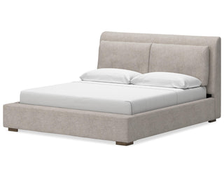 Cabalynn California King Upholstered Bed, Dresser and Mirror