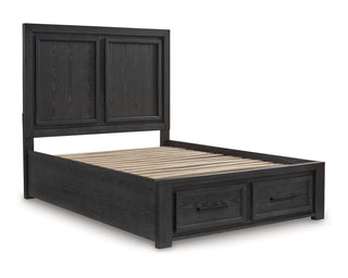 Foyland Queen Panel Storage Bed
