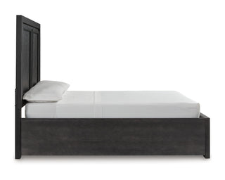 Foyland Queen Storage Bed, Dresser, Mirror and Nightstand
