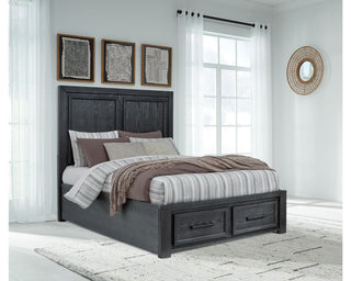 Foyland Queen Panel Storage Bed