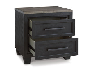 Foyland Cal King Panel Storage Bed, Dresser, Mirror, Chest and Nightstand