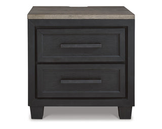 Foyland Cal King Panel Storage Bed, Dresser, Mirror, Chest and Nightstand