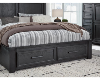 Foyland Queen Panel Storage Bed, Dresser and Mirror