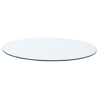 52-inch 12mm Round Clear Tempered Glass Top