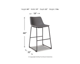 Centiar Pub Height Bar Stool (Set of 2)