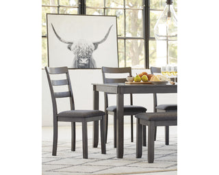Bridson Dining Table and Chairs with Bench (Set of 6)