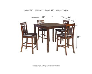Bennox Counter Height Dining Table and Bar Stools (Set of 5)