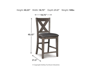Caitbrook Counter Height Dining Table and 4 Barstools