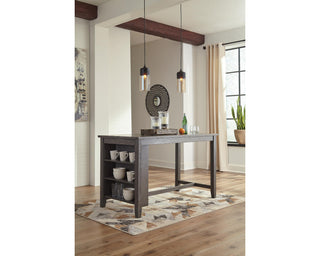 Caitbrook Counter Height Dining Table and 4 Barstools