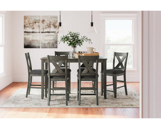 Caitbrook Counter Height Dining Table and Bar Stools (Set of 7)