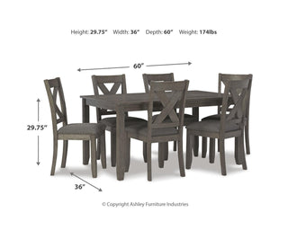 Caitbrook Dining Table and Chairs (Set of 7)