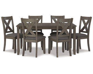 Caitbrook Dining Table and Chairs (Set of 7)
