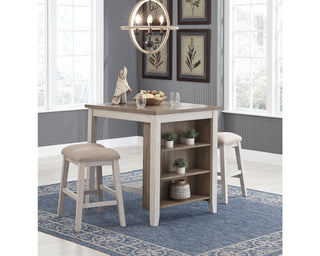 Skempton Counter Height Dining Table and Bar Stools (Set of 3)