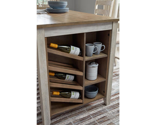 Skempton Counter Height Dining Table and 2 Barstools