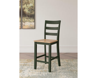 Gesthaven Counter Height Dining Table and 2 Barstools