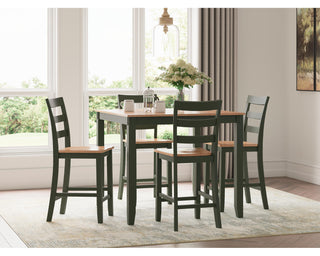 Gesthaven Counter Height Dining Table and 4 Barstools (Set of 5)