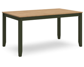 Gesthaven Dining Table with 4 Chairs and Bench (Set of 6)