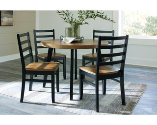 Blondon Dining Table and 4 Chairs (Set of 5)