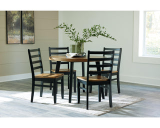 Blondon Dining Table and 4 Chairs (Set of 5)