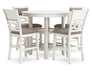 Erinberg Counter Height Dining Table and 4 Barstools (Set of 5)