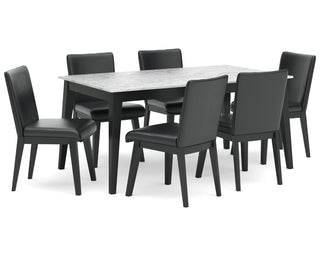 Jettaya Dining Table and 6 Chairs