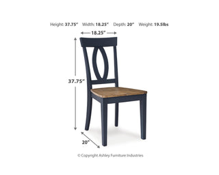 Landocken Dining Table and 4 Chairs