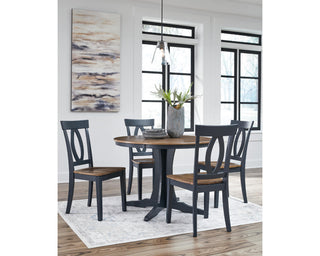 Landocken Dining Table and 4 Chairs