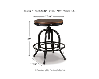 Valebeck Counter Height Bar Stool (Set of 2)