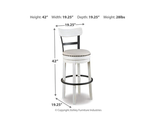 Valebeck Bar Height Bar Stool