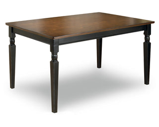 Owingsville Dining Table and 4 Chairs and Bench