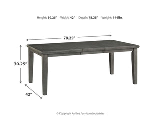 Hallanden Dining Table, 6 Chairs and Server