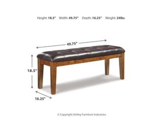 Ralene Dining Table and 6 Chairs and Bench