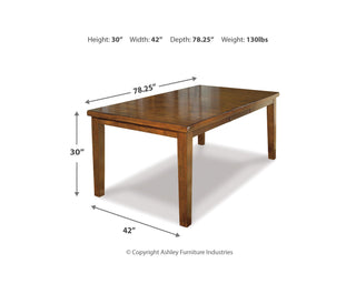 Ralene Dining Table with 4 Chairs, Bench and Server